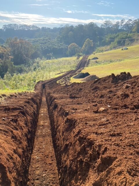 Electrical conduit trench installation
